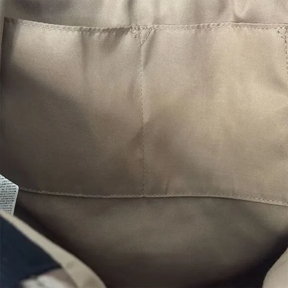 Old Navy Women's Bronze Puffer Tote Bag Large with Black Straps - Picture 3 of 5